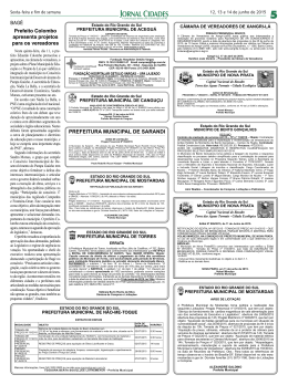 PREFEITURA MUNICIPAL DE SARANDI BAG&Eacute; Prefeito Colombo