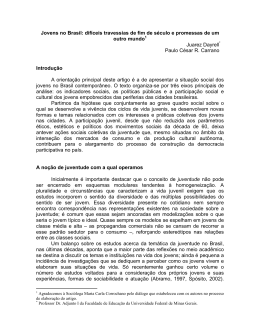 Jovens no Brasil - Forma&ccedil;&atilde;o na Rede Fale