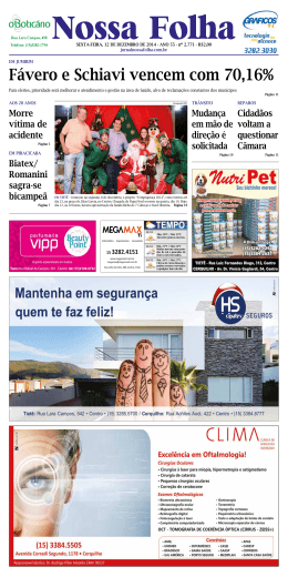 F&aacute;vero e Schiavi vencem com 70,16%