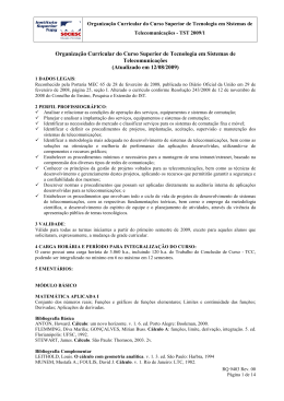 RQ 9403 - Organiza&ccedil;&atilde;o Curricular TST 2009-1