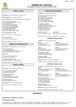 Di&aacute;rio da Justi&ccedil;a de Sergipe