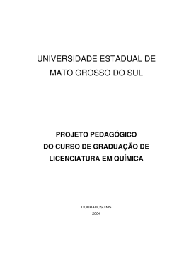 UNIVERSIDADE ESTADUAL DE MATO GROSSO DO SUL