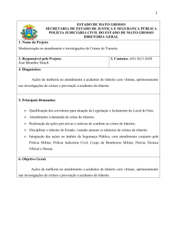 ESTADO DE MATO GROSSO SECRETARIA DE
