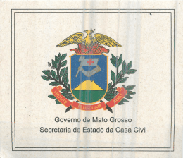 Governo de Mato Grosso Secretaria de Estado da