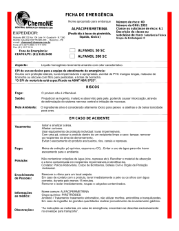 Ficha de Emerg&ecirc;ncia &ndash; Alfanol 50 SC