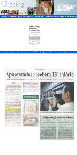 Jornal: A Gazeta Data: 26/08/2008 - fecomercio-mt