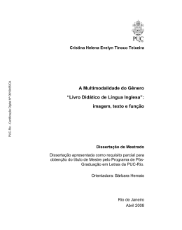 A Multimodalidade do G&ecirc;nero &ldquo;Livro Did&aacute;tico de L&iacute;ngua