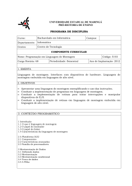 Programa - DIN - Universidade Estadual de Maringá