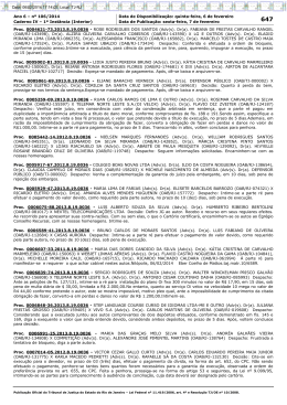 Ano 6 &ndash; n&ordm; 106/2014 Data de Disponibiliza&ccedil;&atilde;o: quinta