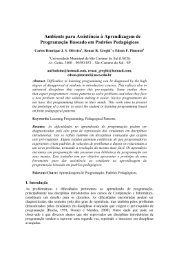 Ambiente para Assist&ecirc;ncia &agrave; Aprendizagem de Programa&ccedil;&atilde;o