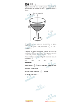 A parte interior de uma taça foi gerada pela rotação de uma