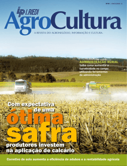 produtores investem na aplica&ccedil;&atilde;o de calc&aacute;rio Com