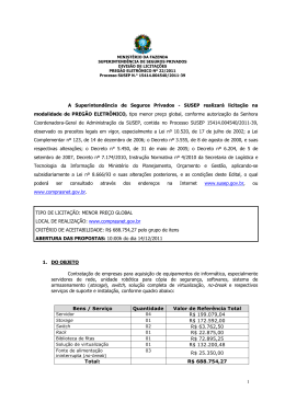 preg&atilde;o eletr&ocirc;nico n&ordm; 22/2011 - edital e anexos