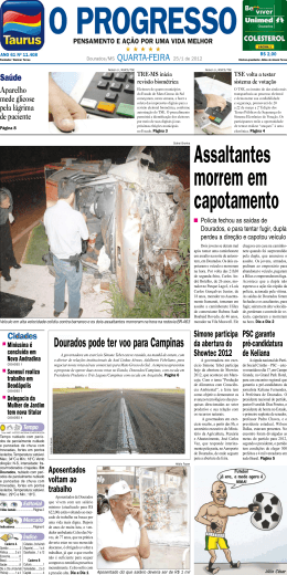 Assaltantes morrem em capotamento