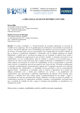 a organiza&ccedil;&atilde;o do escrit&oacute;rio cont&aacute;bil - P&oacute;s