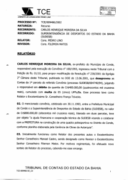 AC/062/2007 - Portal do Tribunal de Contas do Estado da Bahia