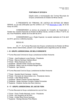 PORTARIA N&ordm; 2975/2014 Disp&otilde;e sobre a recomposi&ccedil;&atilde;o das