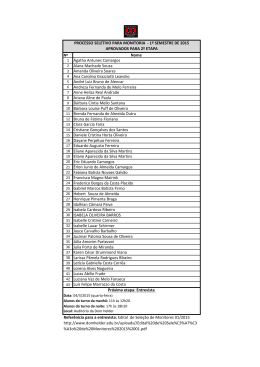 aprovados para 2&ordf; etapa - Escola Superior Dom Helder C&acirc;mara