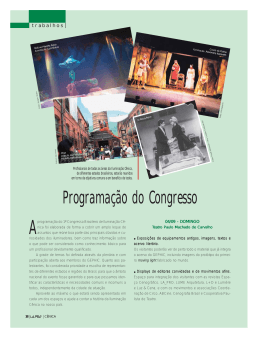 Programa&ccedil;&atilde;o do Congresso