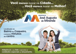 Residencial Jos&eacute; Augusto de Miranda Coqueiro / Surubim Panfleto