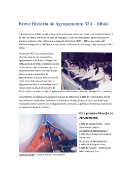 Breve Hist&oacute;ria do Agrupamento 554 &ndash; Olh&atilde;o