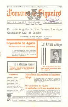 Dr. José Augusto da Silva Tavares é o novo