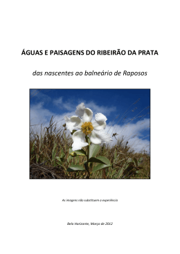 &Aacute;GUAS E PAISAGENS DO RIBEIR&Atilde;O DA PRATA das - fonasc-cbh