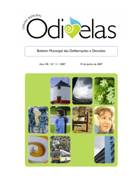 Boletim final n.&ordm; 11 - C&acirc;mara Municipal de Odivelas