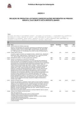 009.14 - EDITAL - Itens e especifica&ccedil;&otilde;es (ANEXO X)