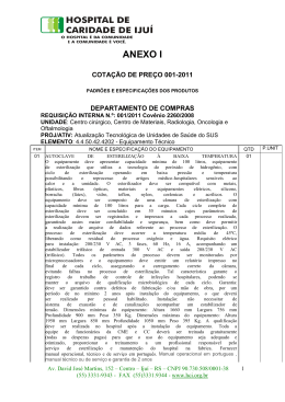 ANEXO I - Hospital de Caridade de Iju&iacute;