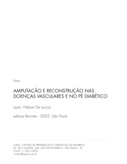 amputação e reconstrução nas doenças vasculares e no pé diabético