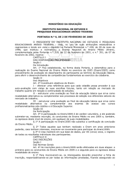 1 MINIST&Eacute;RIO DA EDUCA&Ccedil;&Atilde;O INSTITUTO