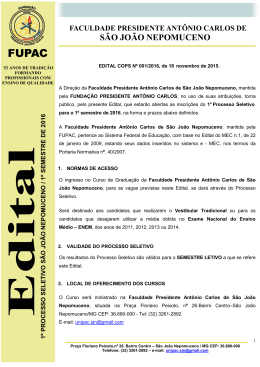 Edital - S&atilde;o Jo&atilde;o Nepomuceno - 201601