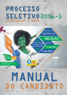 1 AGES - PROCESSO SELETIVO 2016-1