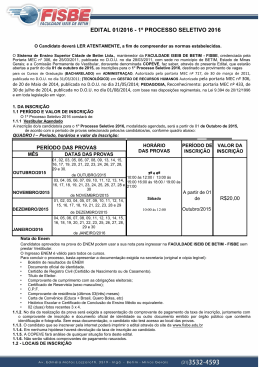 Edital FISBE