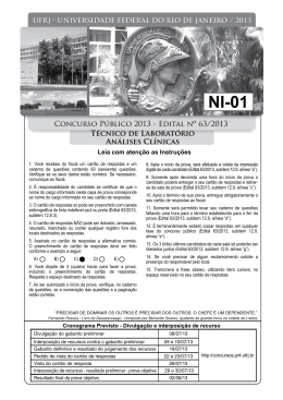 Prova - Concursos UFRJ - PR-4 - Pró