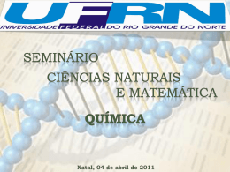 Semin&aacute;rio Individual de Qu&iacute;mica - Vestibular 2011