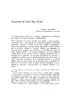 Estructuras de Poder Max Weber