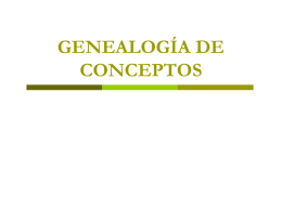 GENEALOGÍA DE CONCEPTOS - E