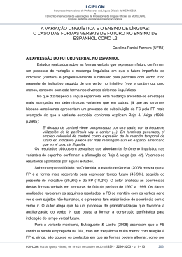 i ciplom a varia&ccedil;&atilde;o lingu&iacute;stica e o ensino de l&iacute;nguas