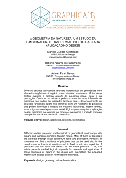 a geometria da natureza: um estudo da funcionalidade das formas