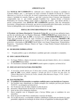 Edital 002/2008 - MSM Consultoria