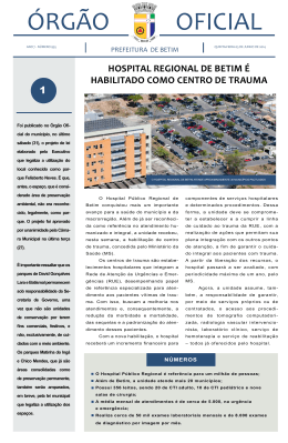 1 hospital regional de betim é habilitado como centro de trauma
