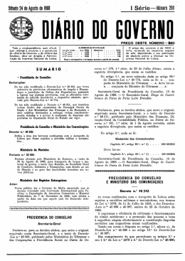 Decreto n.&ordm; 48 542/68, de 24 de Agosto