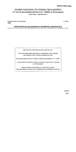 Exame de 2005, 1&ordf; fase