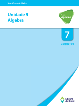 Unidade 5 Álgebra - Editora do Brasil