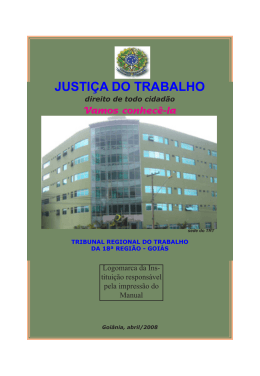JUSTI&Ccedil;A DO TRABALHO