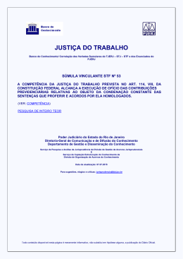 JUSTIÇA DO TRABALHO