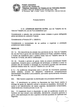 PODER JUDICIIÁRIO JUSTIÇA DO TRABALHO TRIBUNAL