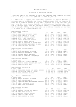 Reaplica&ccedil;&atilde;o - Notas/Chamada EVC - Diretoria de Ensino da Marinha